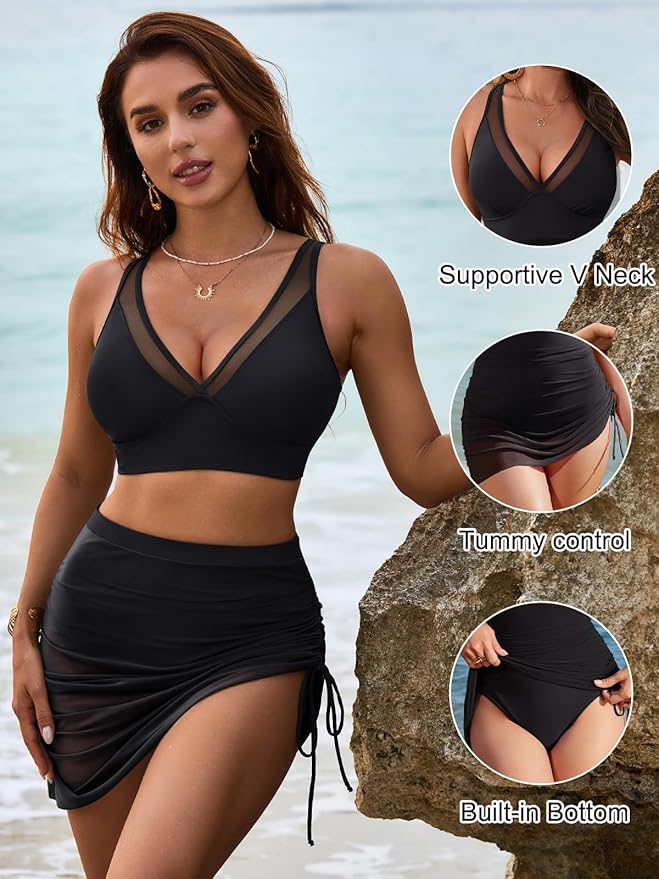 Circe - Tummy Control High Waist Bikini Set