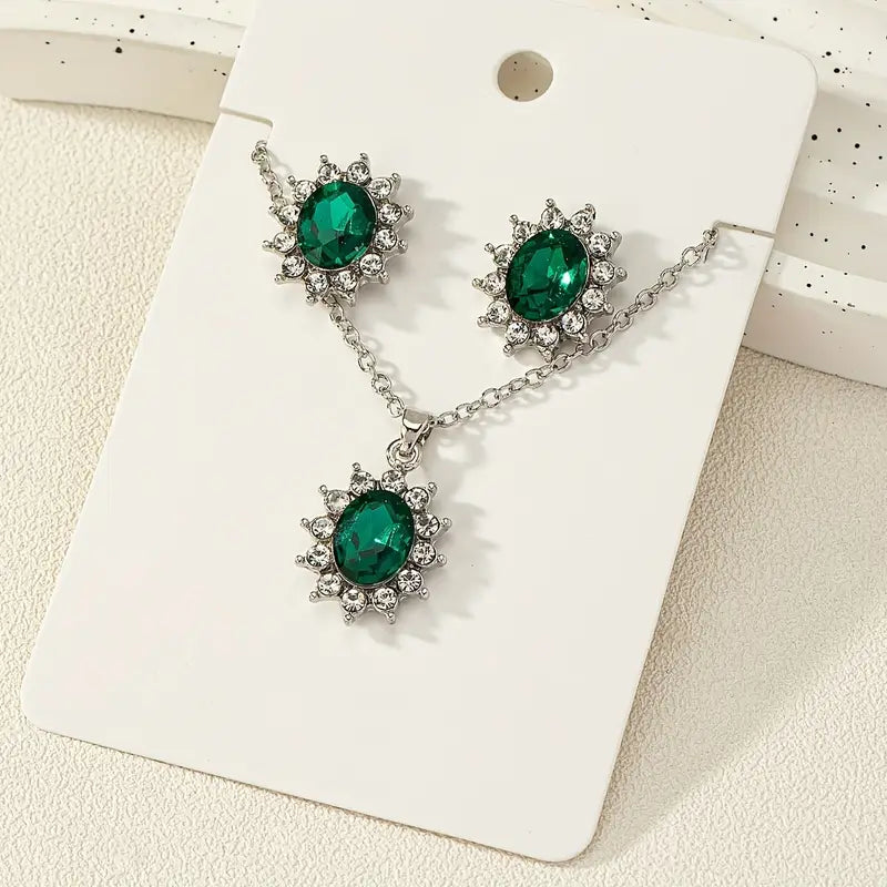 Josina | Premium 16k White Gold Jewelry Set