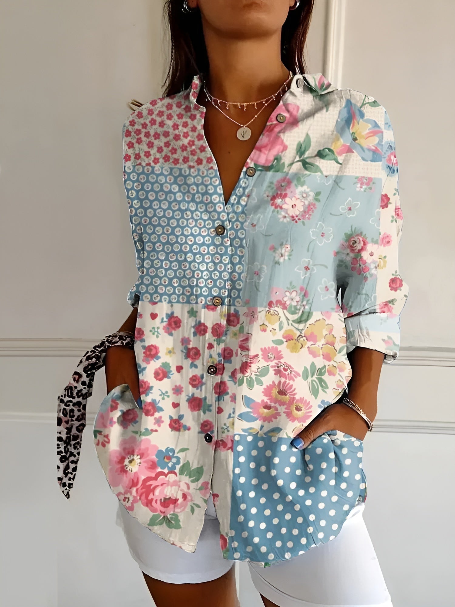 Blue Flower (Almost sold out) / 5XL (22-24)